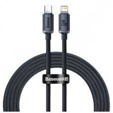 Дата кабель USB-C to Lightning 2.0m 20W Crystal Shine Series black Baseus (CAJY000301)