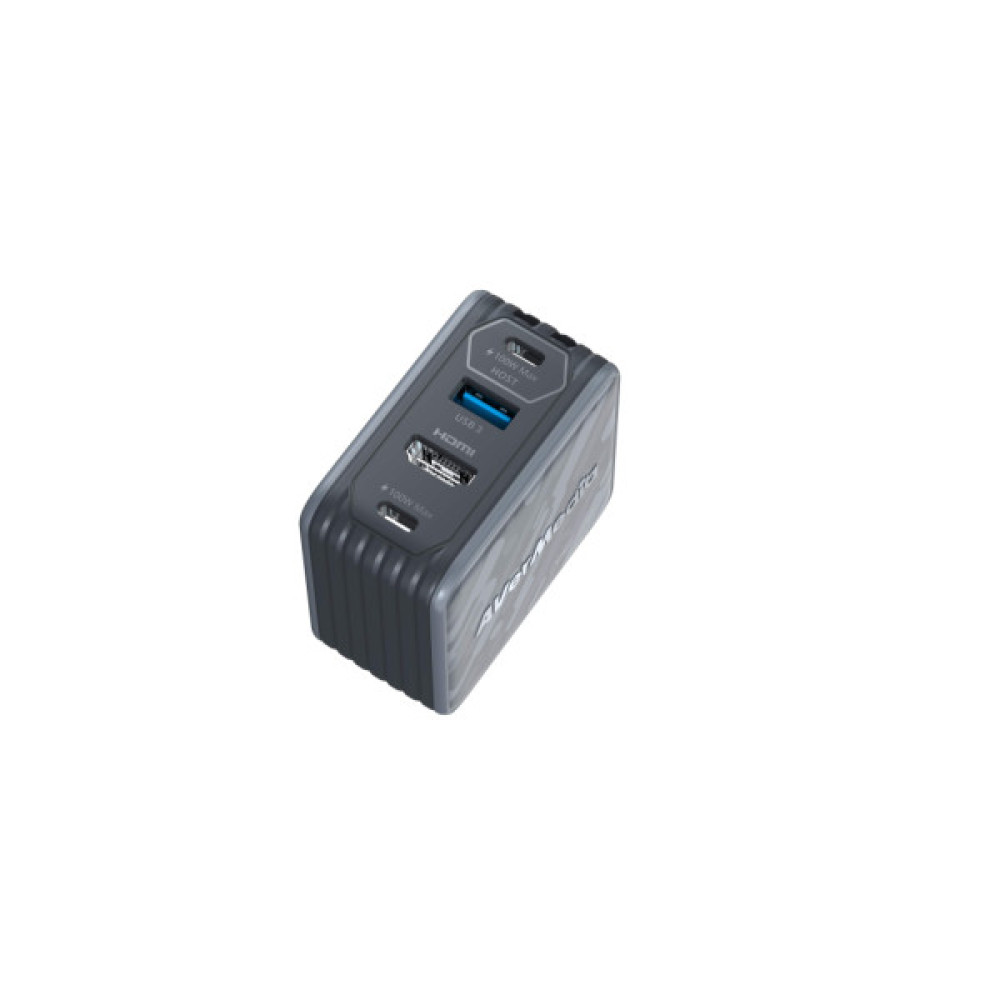 Зарядний пристрій AVerMedia GC313 CORE GO 100W 2хUSB-С 1хUSB-A 1xHDMI black (40AAGC313AWN)
