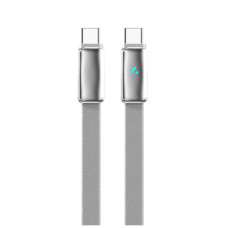 Дата кабель USB-C to USB-C 1.0m 5A 100W ultra-thin gray ColorWay (CW-CBPDCC100-GR)