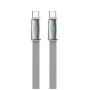 Дата кабель USB-C to USB-C 1.0m 5A 100W ultra-thin gray ColorWay (CW-CBPDCC100-GR)