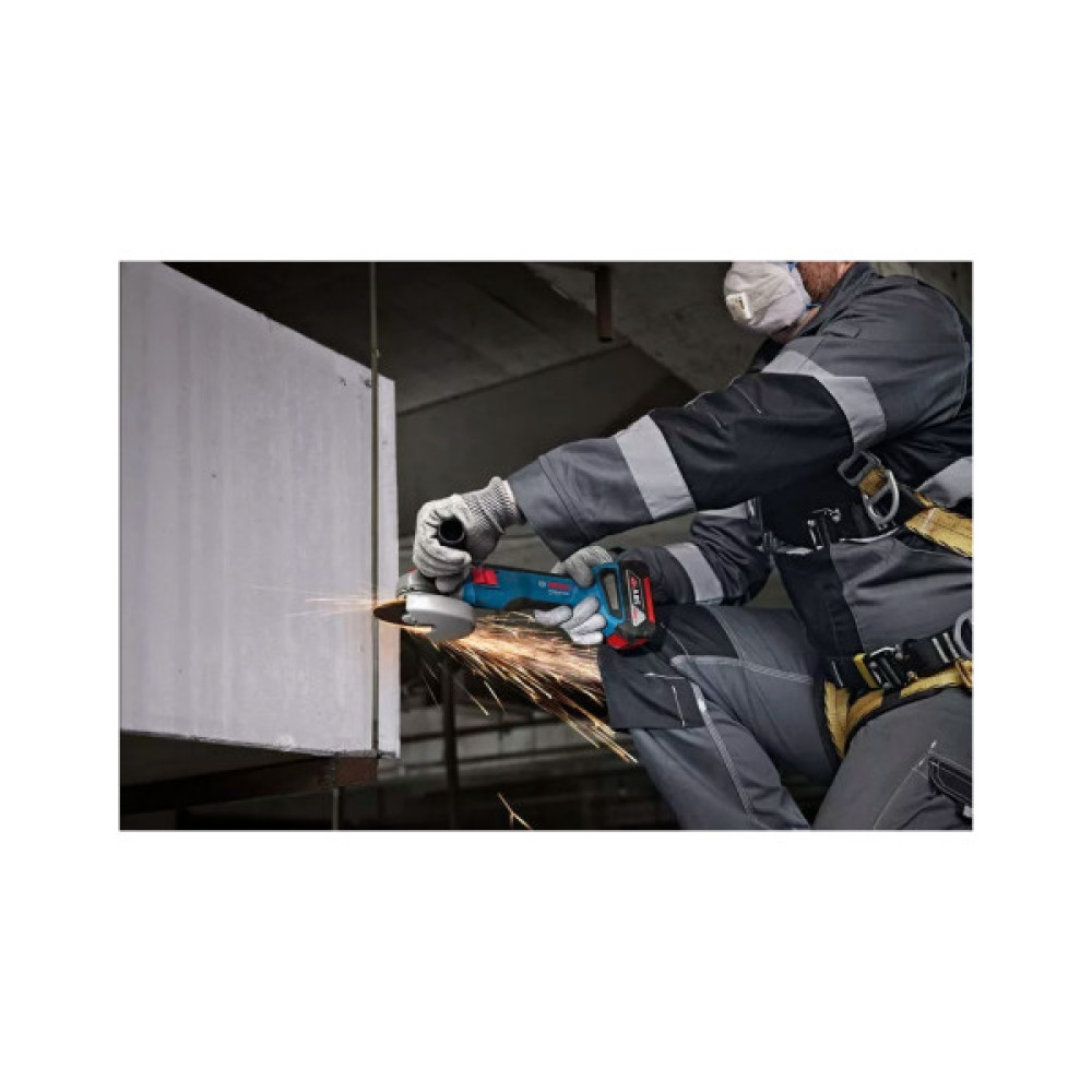 Шліфувальна машина Bosch GWS 18V-8 125мм, 18В, 1x4Ah, 0-11000об/хв, 1.6кг, кейс (0.601.9N9.021)