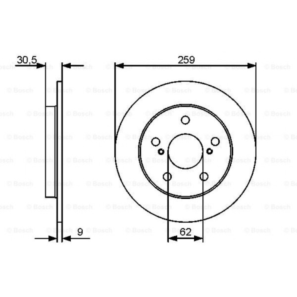 Гальмівний диск Bosch 0 986 479 418