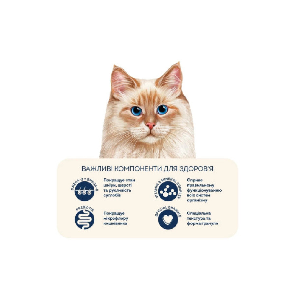 Сухий корм для кішок Home Food With sensitive digestion з ягням та лососем 1.6 кг (4820235020224)