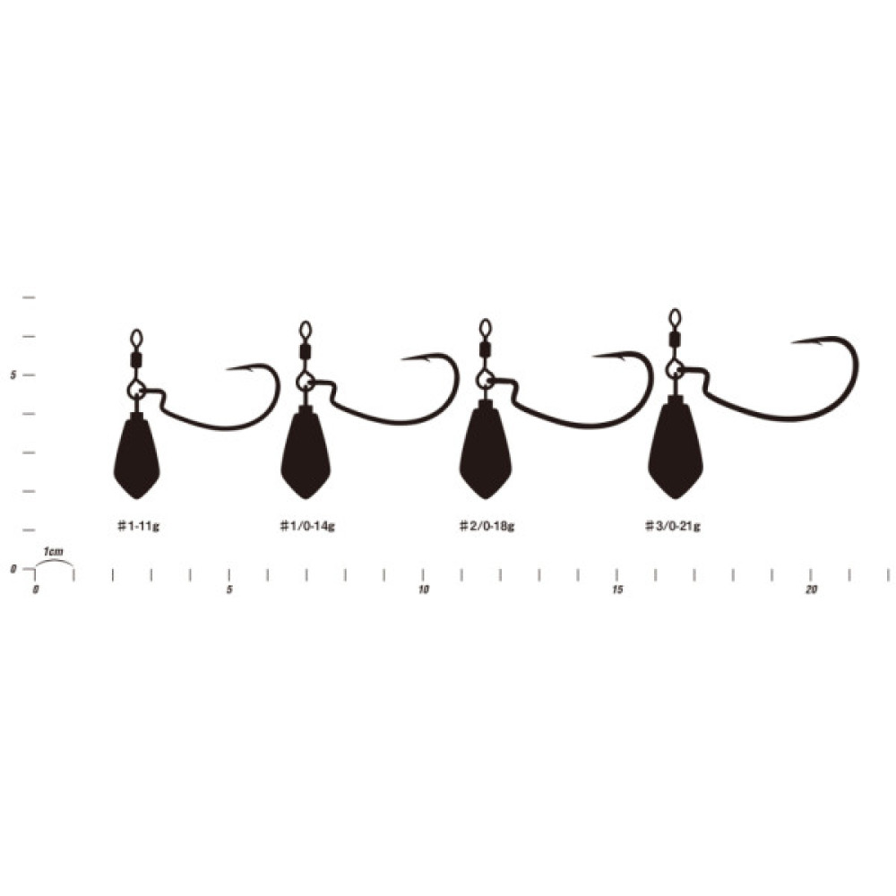 Монтаж Decoy Worm313 Zero-Dan Rock 1 11.0g (2шт/уп) (1562.10.27)