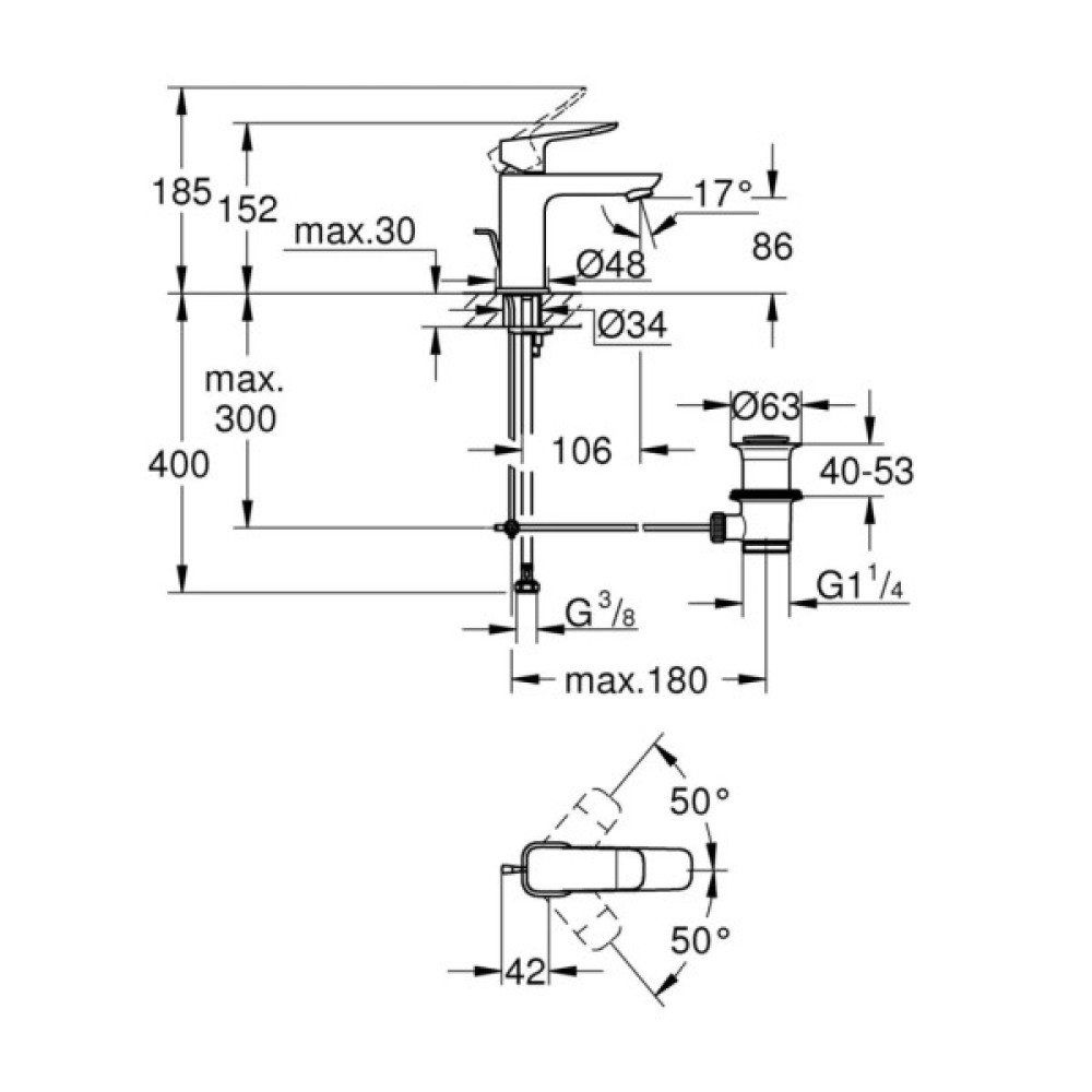 Змішувач Grohe QuickFix 1018562430