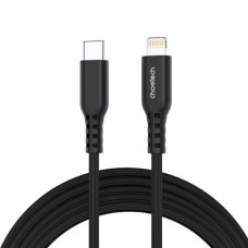 Дата кабель USB-C to Lightning 1.8m MFi PD20W braided black Choetech (XCL-1021-BK)