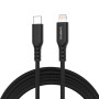 Дата кабель USB-C to Lightning 1.8m MFi PD20W braided black Choetech (XCL-1021-BK)