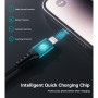 Дата кабель USB-C to Lightning 1.8m MFi PD20W braided black Choetech (XCL-1021-BK)