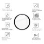 Скло захисне Drobak Samsung Galaxy Watch 6 Classic 47mm Black Frame A+ (323222) Скло захисне Drobak Samsung Galaxy Watch 6 Classic 47mm Black Frame A+ (323222)