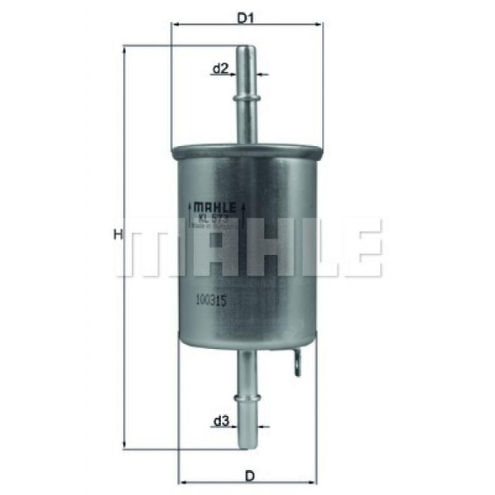 Фільтр паливний Mahle KL573