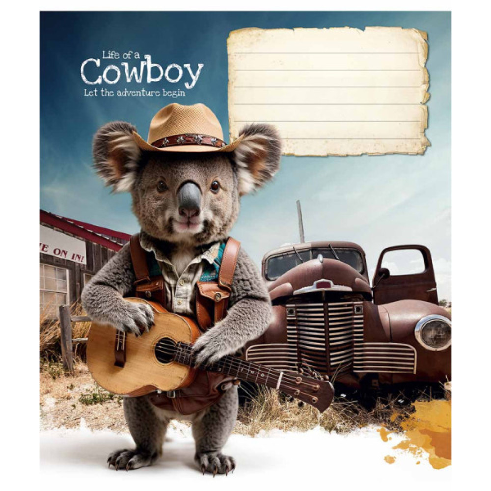 Зошит Школярик Cool adventures 18 аркушів клітинка (018-3413K)