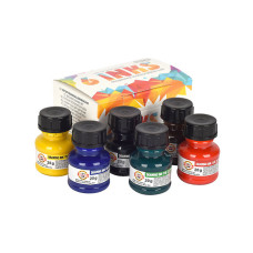 Туш для креслення Koh-i-Noor набір 20г х 6 кольорів (1417S06)