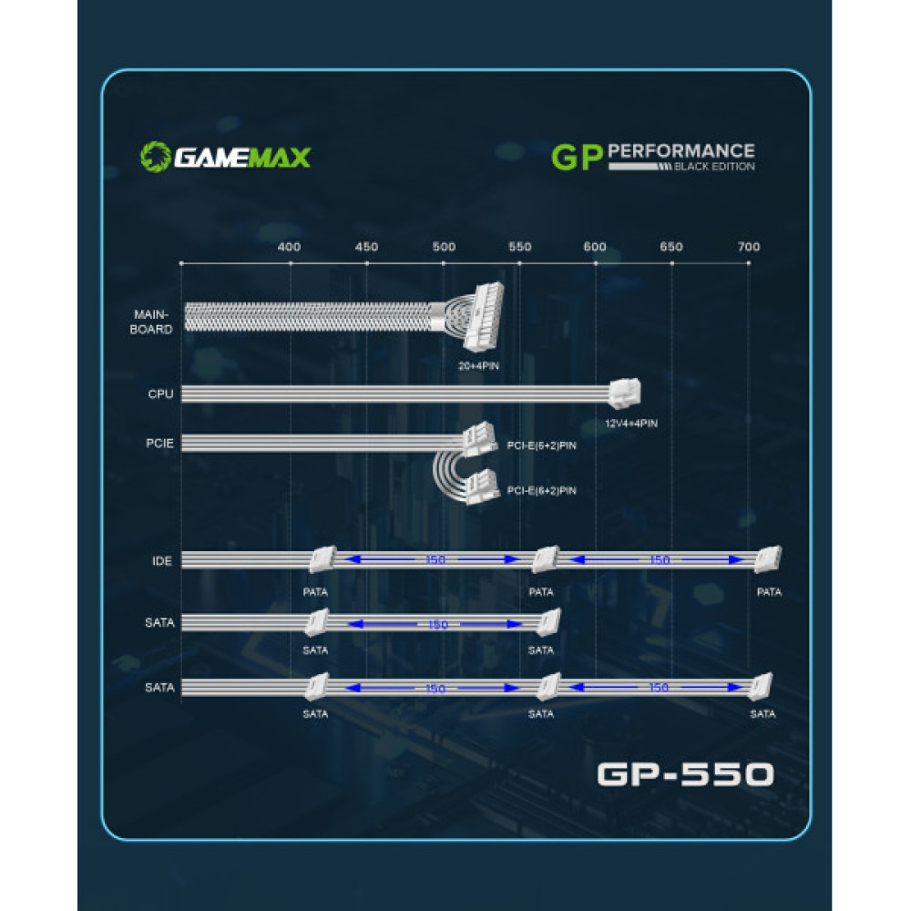 GAMEMAX GP-550-White