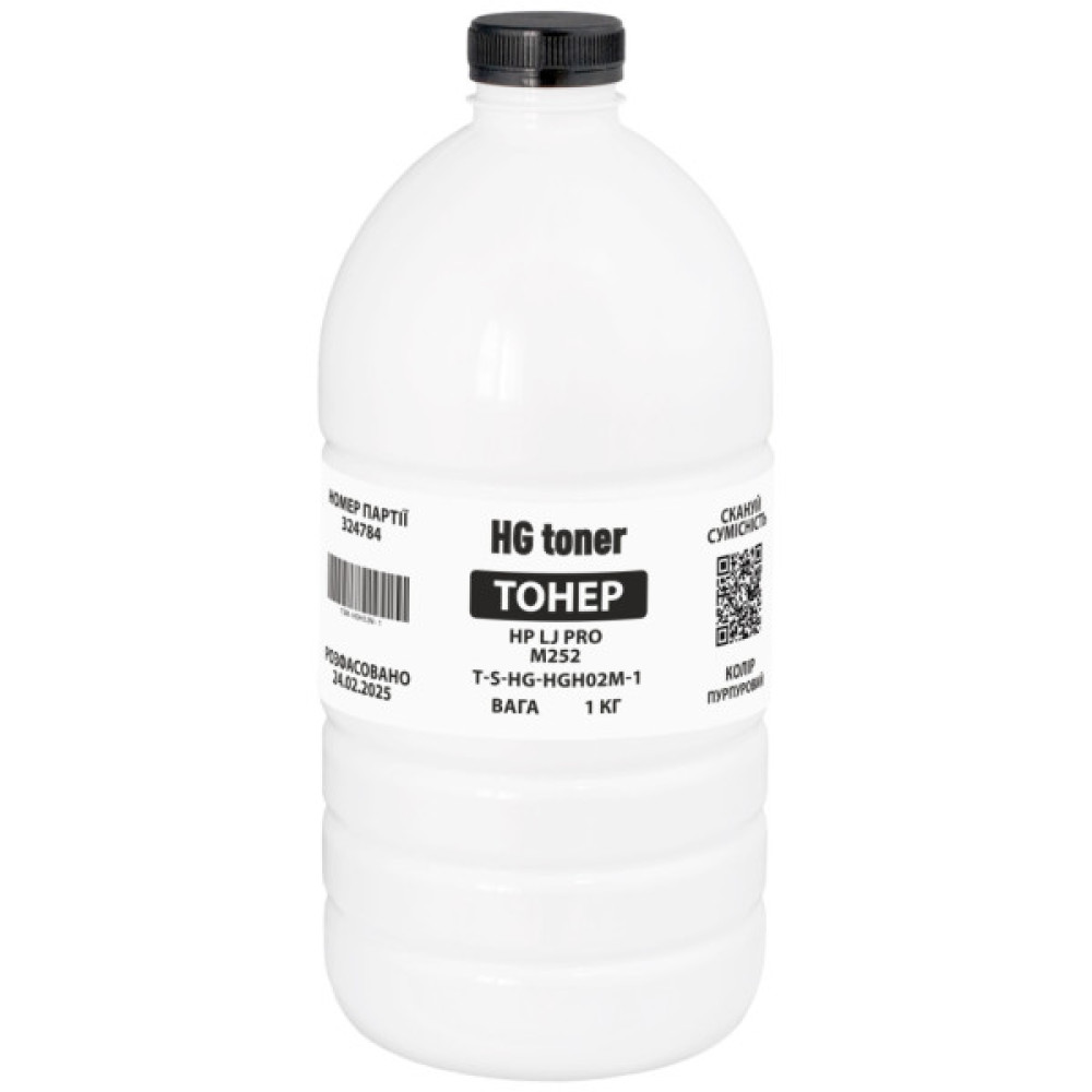 Тонер HP CLJ Pro M252 1кг, black HG (TSM-HGH02K-1)