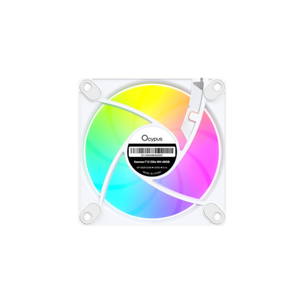 Кулер до корпусу OCYPUS GAMMA F12 ELITE WH ARGB (GAMMA-F12-WH1AM00E-GL)