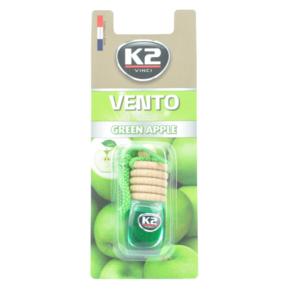 Ароматизатор для автомобіля K2 VINCI VENTO SOLO REFILL GREEN APPLE 8ML (V402)