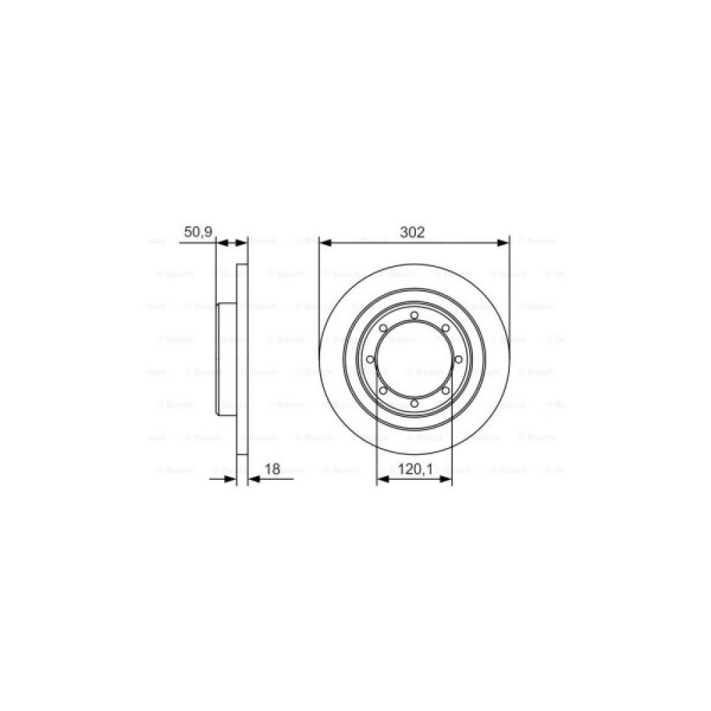 Гальмівний диск Bosch 0 986 479 A93