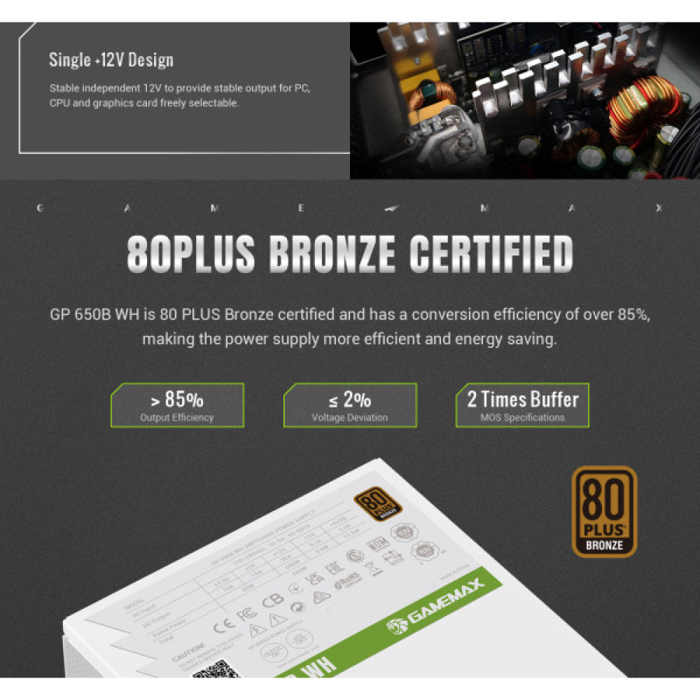 GAMEMAX GP 650B WH
