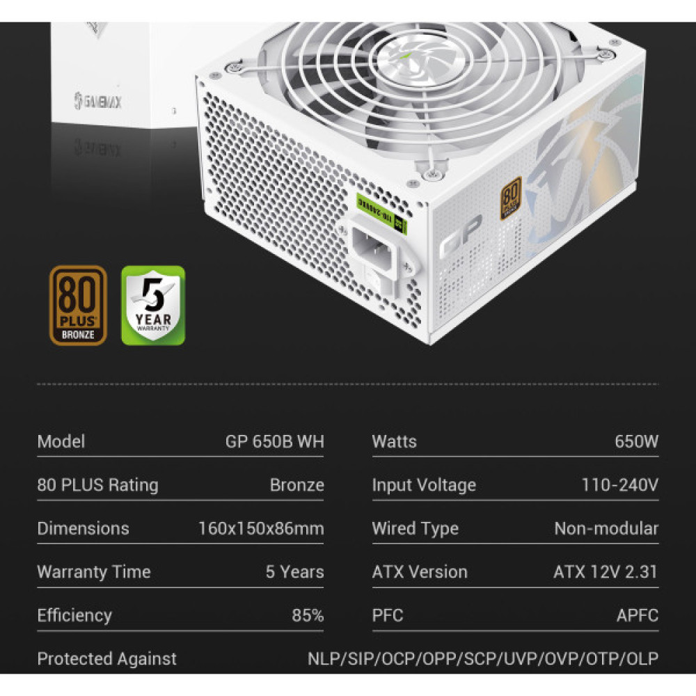 GAMEMAX GP 650B WH