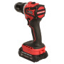 Шуруповерт Vitals Master, AU 1835abc BL Kit, 18V, АКБ 2x2Ah, 35Нм, 500·1500об/хв, кейс, 1.43кг (235979)