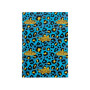 Канцелярська книга Axent Leopard А4 у твердій обкладинці 96 аркуші клітинка, блакитна (8422-554-A)