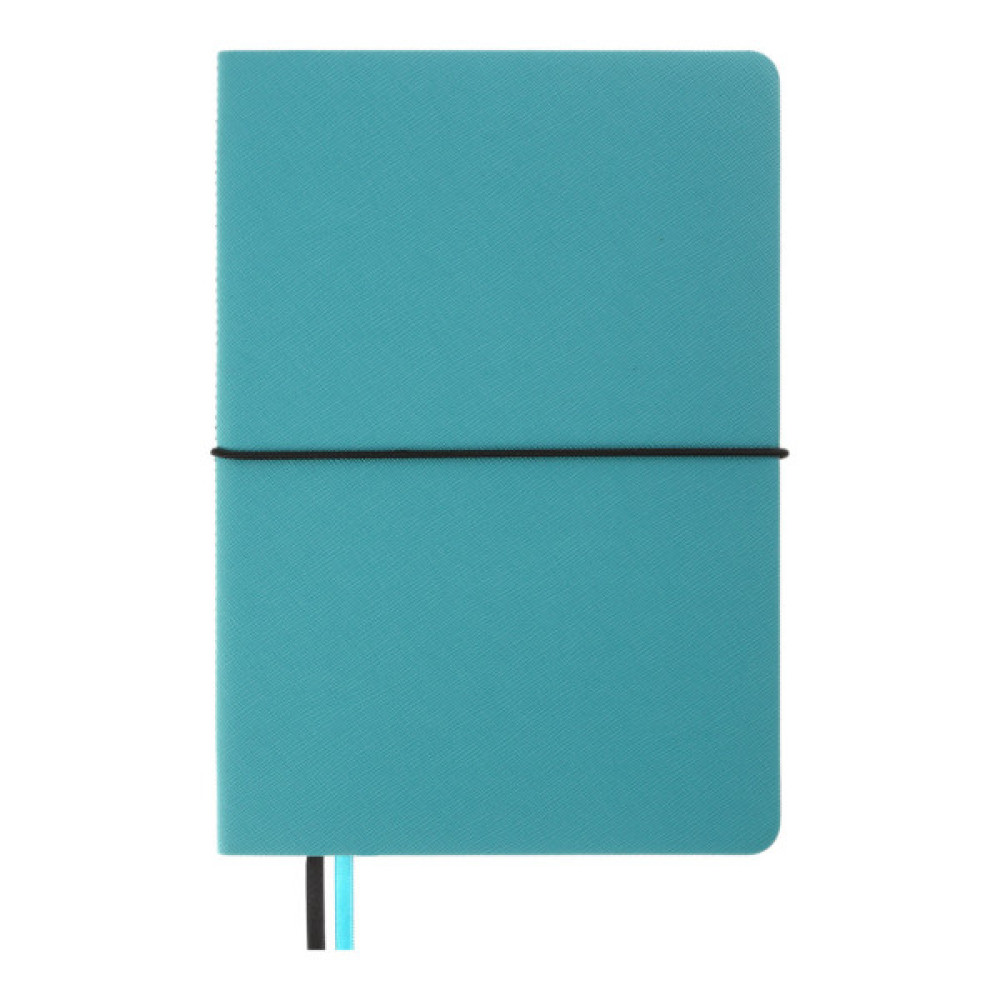 Книга записна Buromax Unique 96 аркушів А5 у клітинку бірюзовий (BM.295107-06)