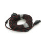 Кабель мультимедійний DVI M to DVI M 10.0m 24+1pin black/red Merlion (YT-DVI(M)/(M)NY/RD-10m) Кабель мультимедійний DVI M to DVI M 10.0m 24+1pin black/red Merlion (YT-DVI(M)/(M)NY/RD-10m)