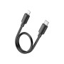 Дата кабель USB-C to Lightning 0.25m Hyper PD X96 black HOCO (6942007609364) Дата кабель USB-C to Lightning 0.25m Hyper PD X96 black HOCO (6942007609364)