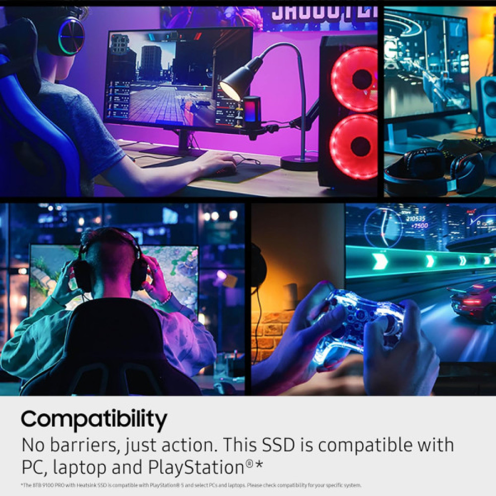 Накопичувач SSD Samsung M.2 2TB PCIe 5.0 9100PRO+ радіатор