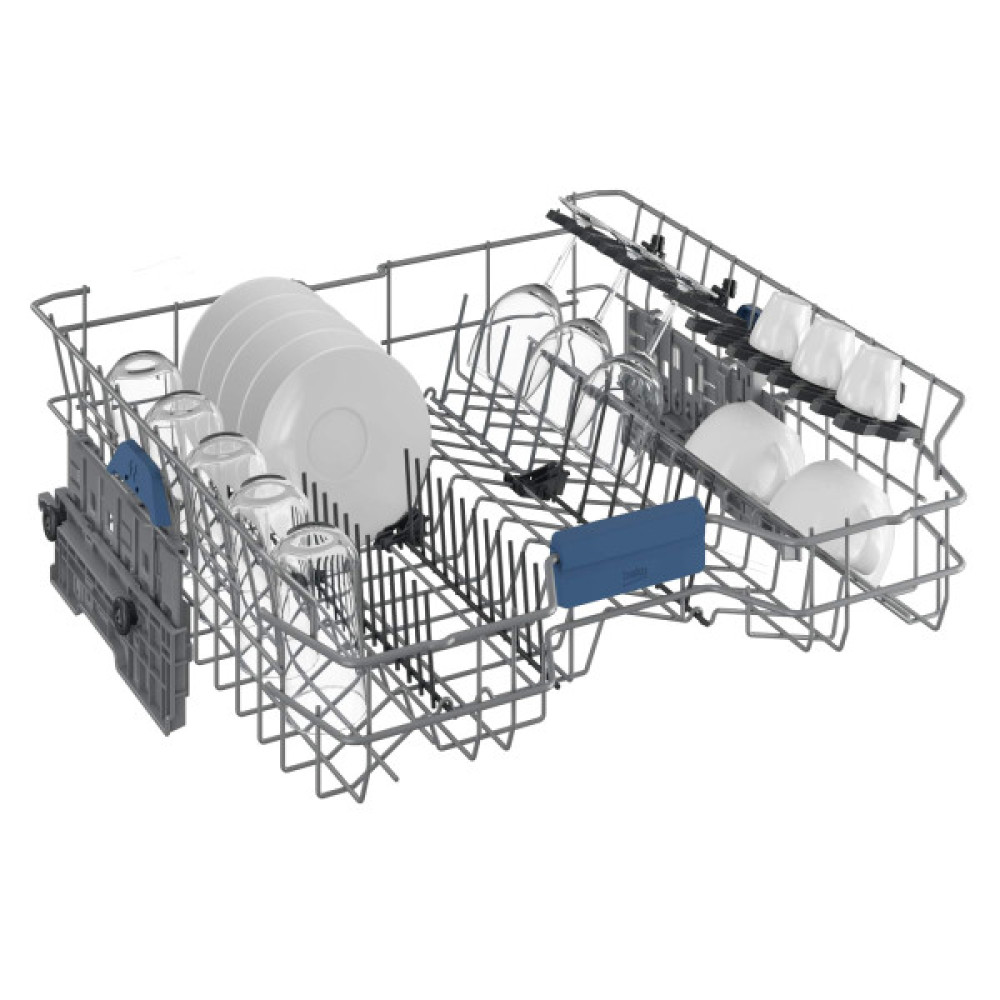 Посудомийна машина Beko, 15компл., D, 60см, дисплей, 3й кошик,  нерж