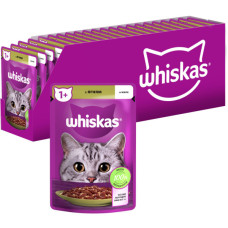 Вологий корм для кішок Whiskas Ягня в желе 85 г (5900951302176)