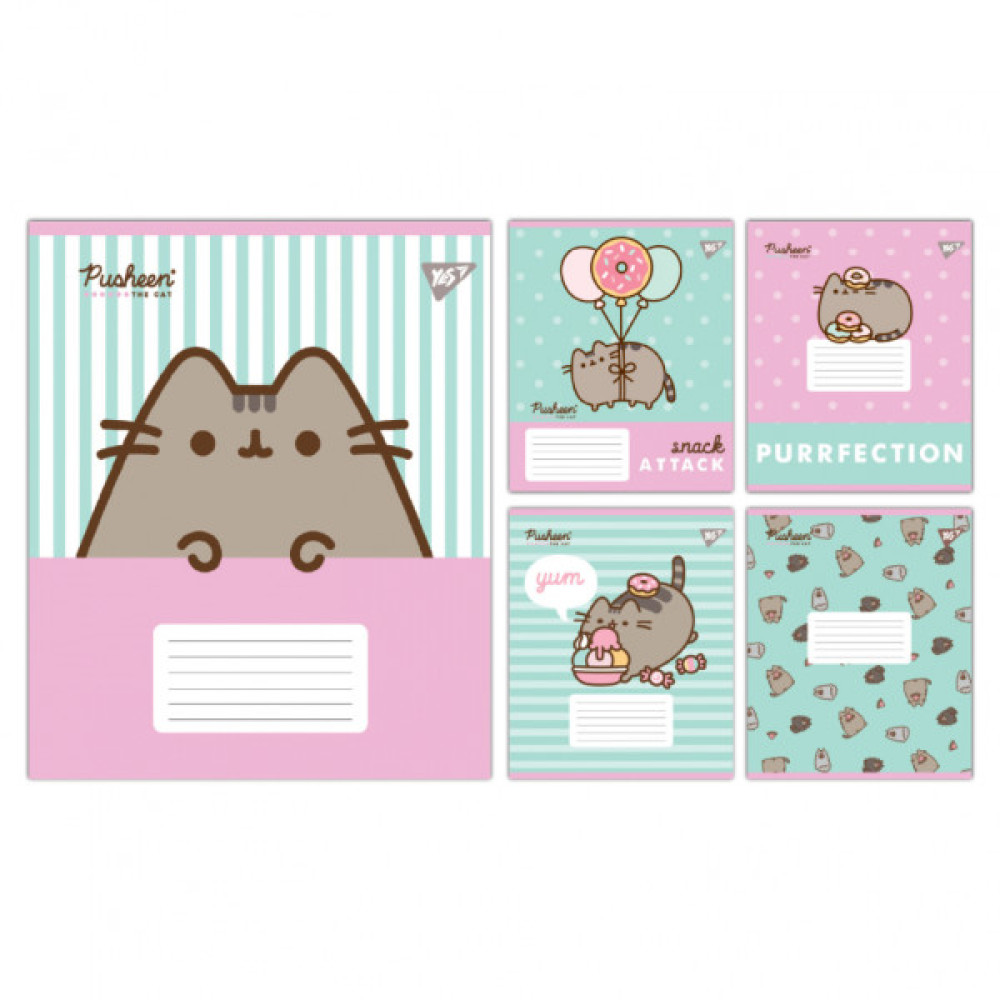 Зошит Yes Pusheen Candy А5 12 аркушів лінія (767598)