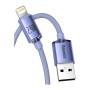 Дата кабель USB 2.0 AM to Lightning 2.0m 2.4A purple Baseus (CAJY000105) Дата кабель USB 2.0 AM to Lightning 2.0m 2.4A purple Baseus (CAJY000105)