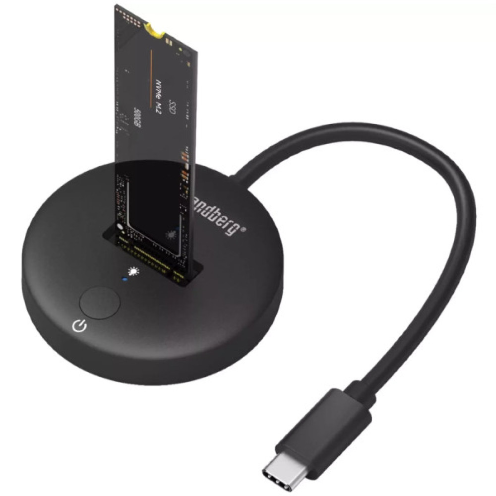 Док-станція для накопичувачів Sandberg USB3.2 Type-C toSSD M.2 NVMe M Key (136-47)
