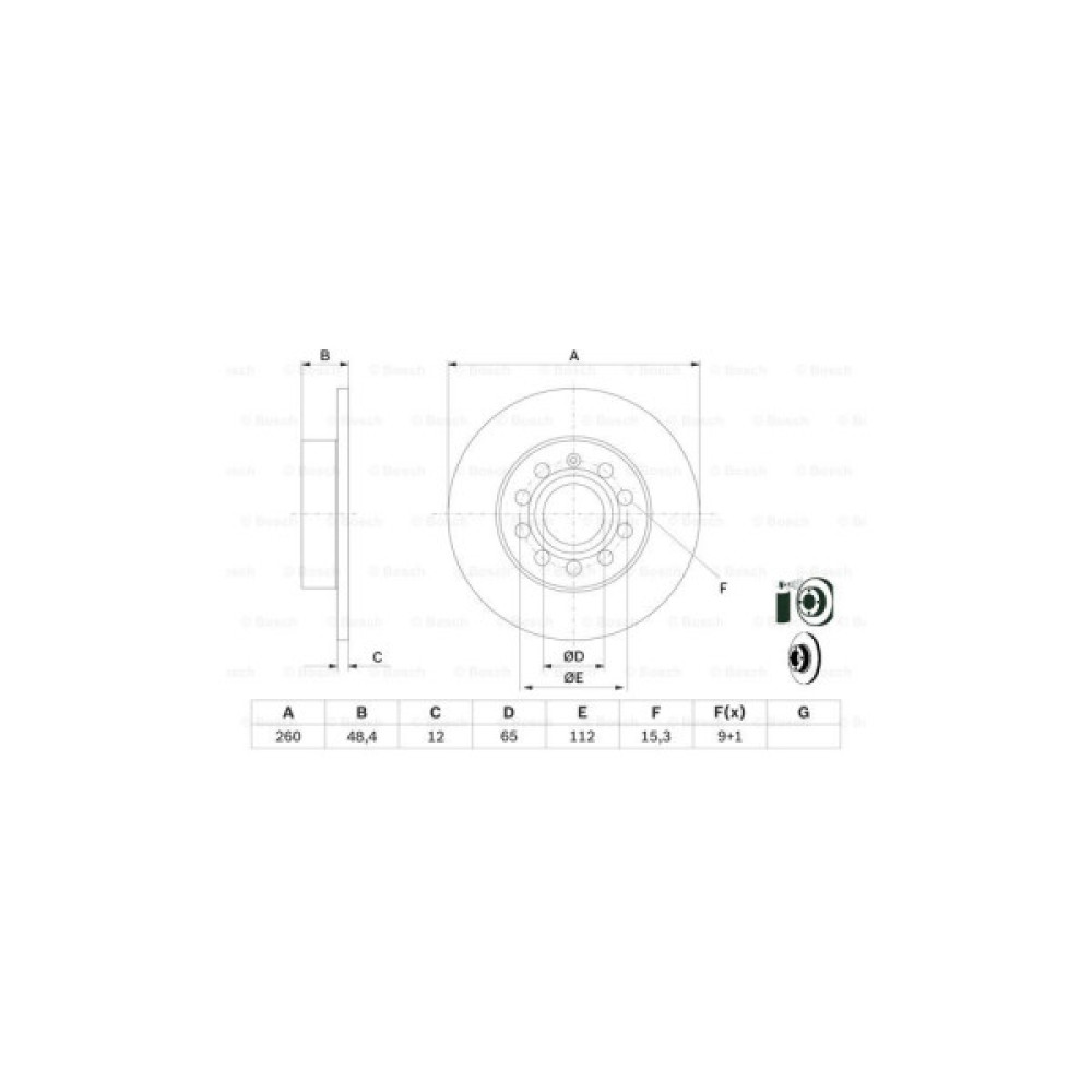 Гальмівний диск Bosch 0 986 479 B78