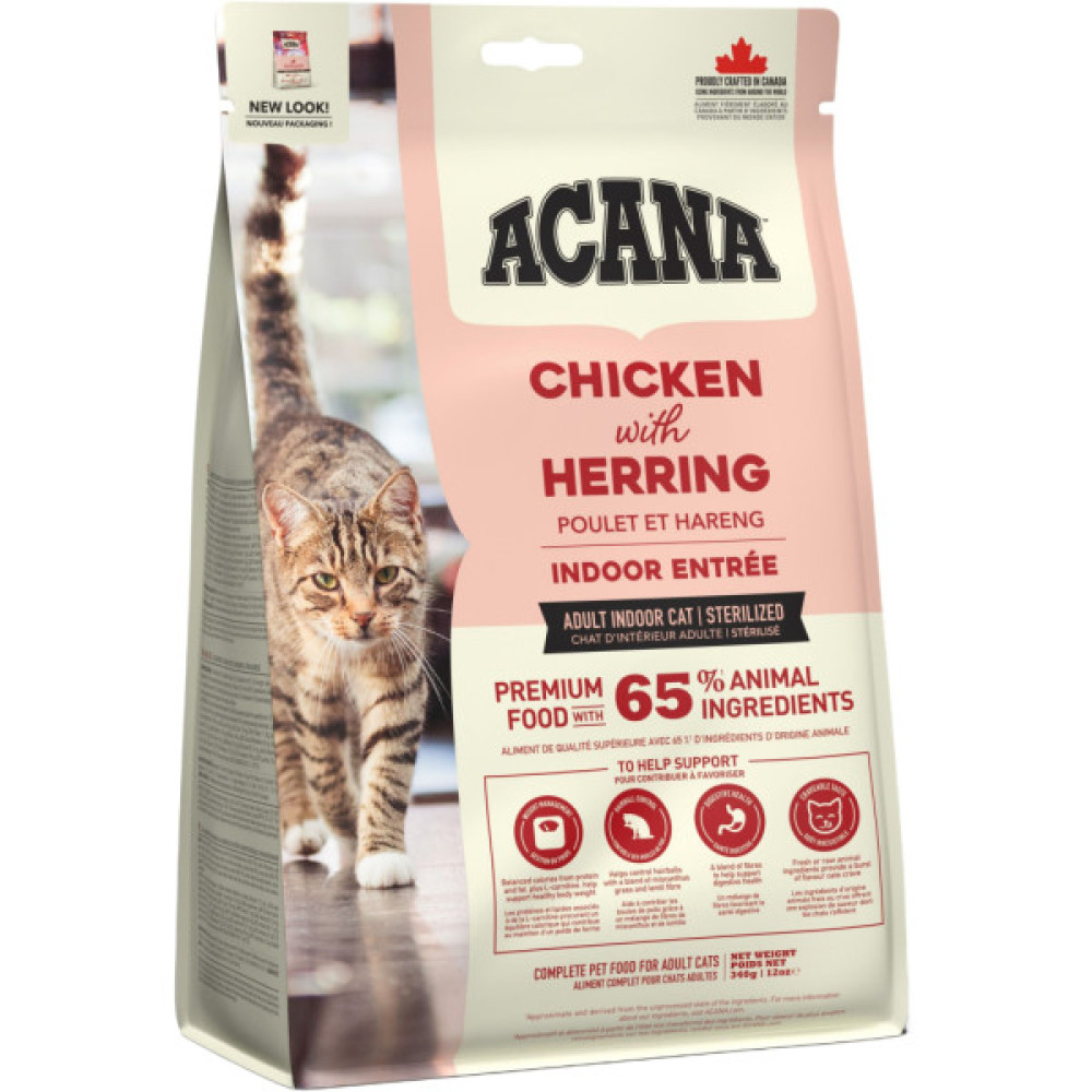 Сухий корм для кішок ACANA Indoor Entree 340 г (0064992714482)
