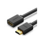 Кабель мультимедійний HDMI M to HDMI F 0.5m HD107 black Ugreen (10140) Кабель мультимедійний HDMI M to HDMI F 0.5m HD107 black Ugreen (10140)