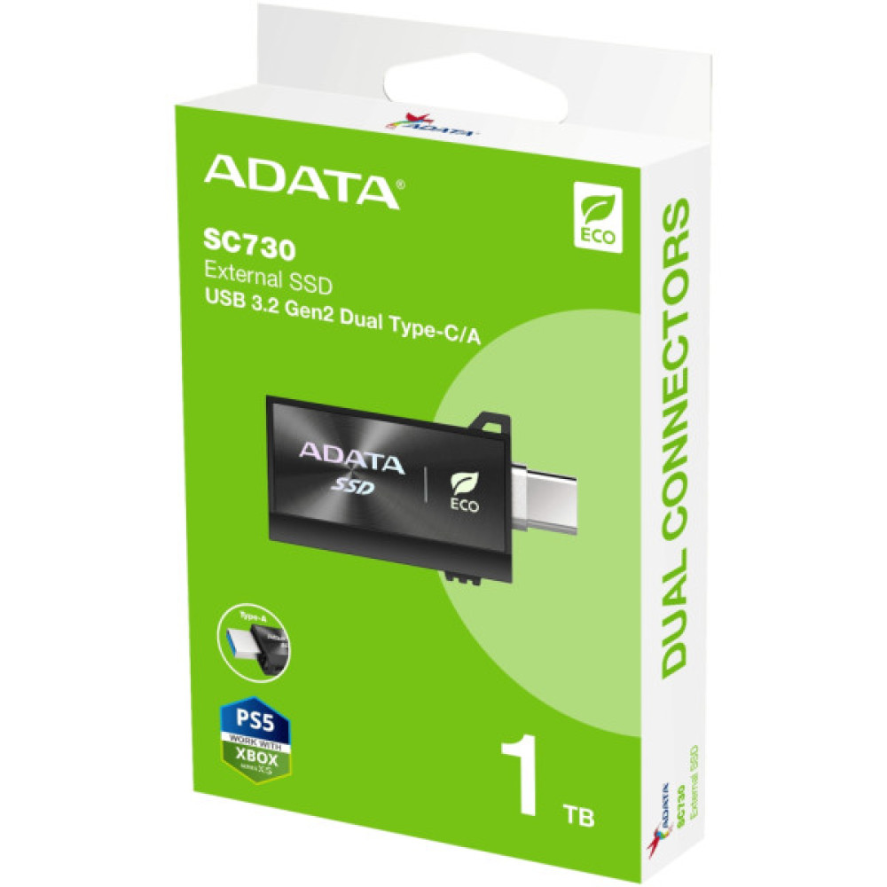 Накопичувач SSD USB 3.2 1TB SC730 ADATA (SC730-1T-CACTI)
