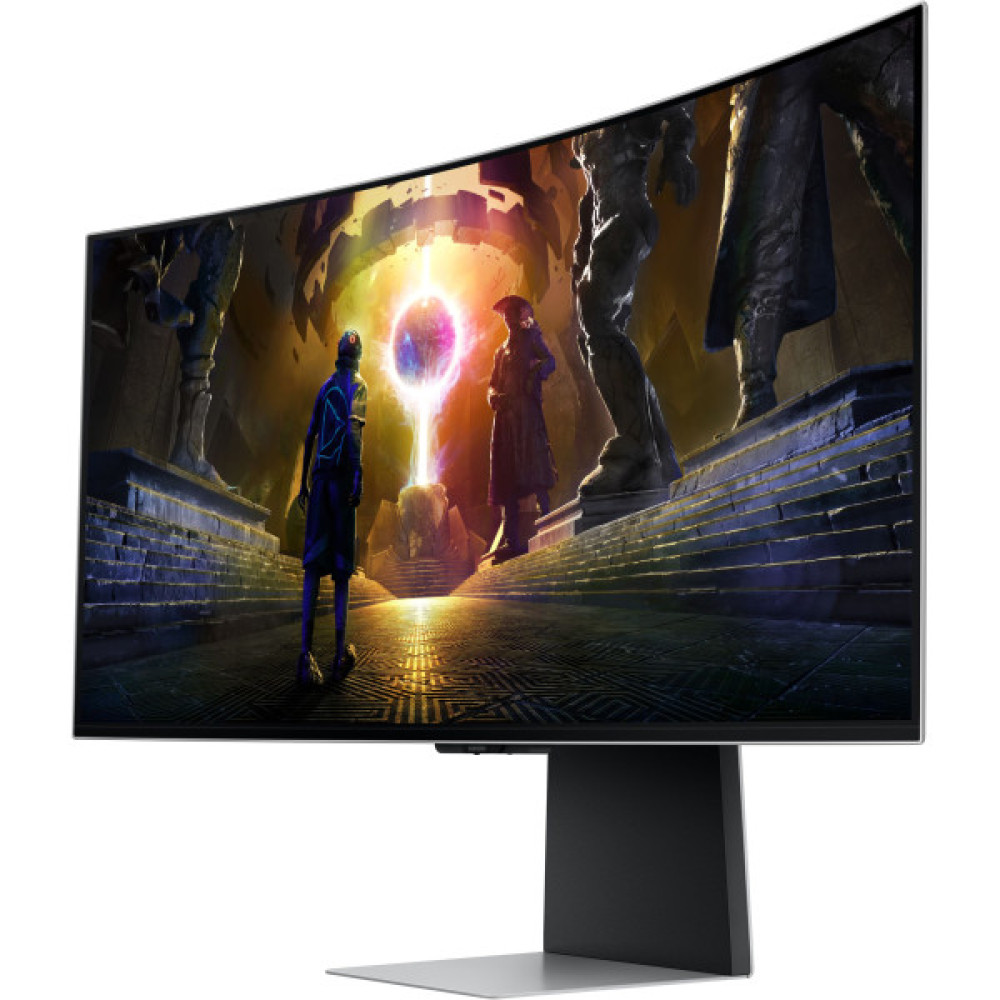 Монітор Samsung 34" Odyssey OLED G8 HDMI, DP, USB, Bluetooth, MM, OLED, 3440x1440, 0.3ms, HAS, FreeSync Premium Pro,  CURVED