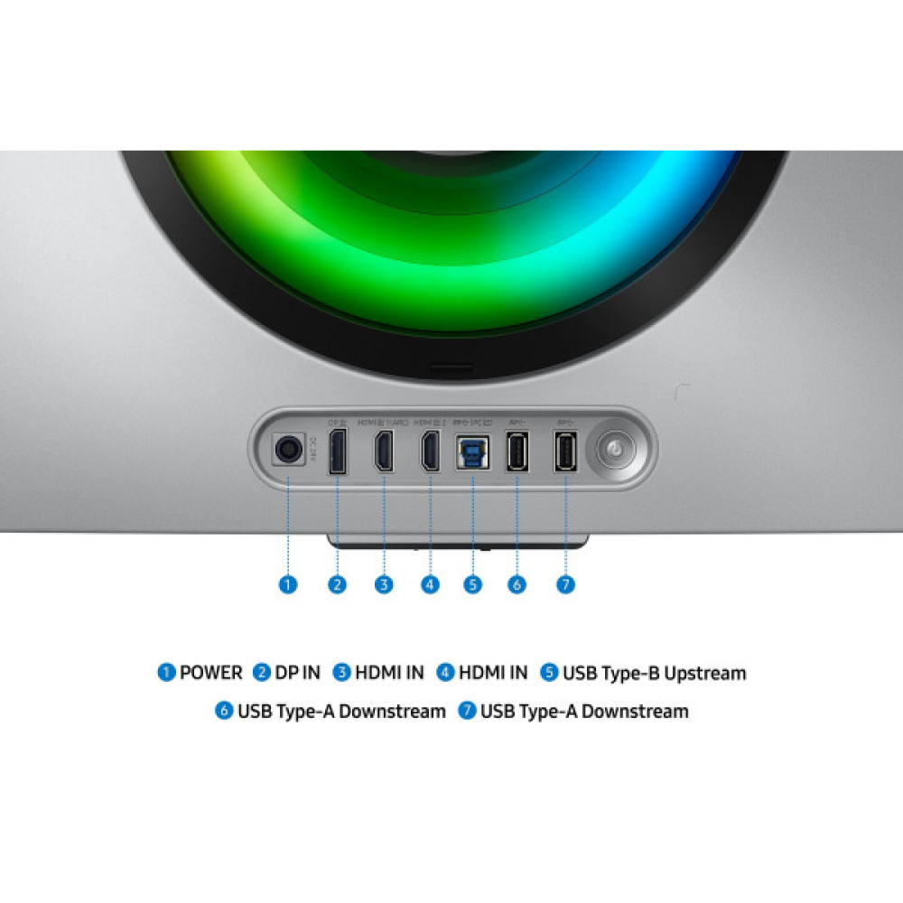 Монітор Samsung 34" Odyssey OLED G8 HDMI, DP, USB, Bluetooth, MM, OLED, 3440x1440, 0.3ms, HAS, FreeSync Premium Pro,  CURVED