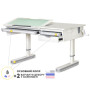 Парта Mealux Montreal 2 WG Lite (BD-670-2 WG Lite) Парта Mealux Montreal 2 WG Lite (BD-670-2 WG Lite)