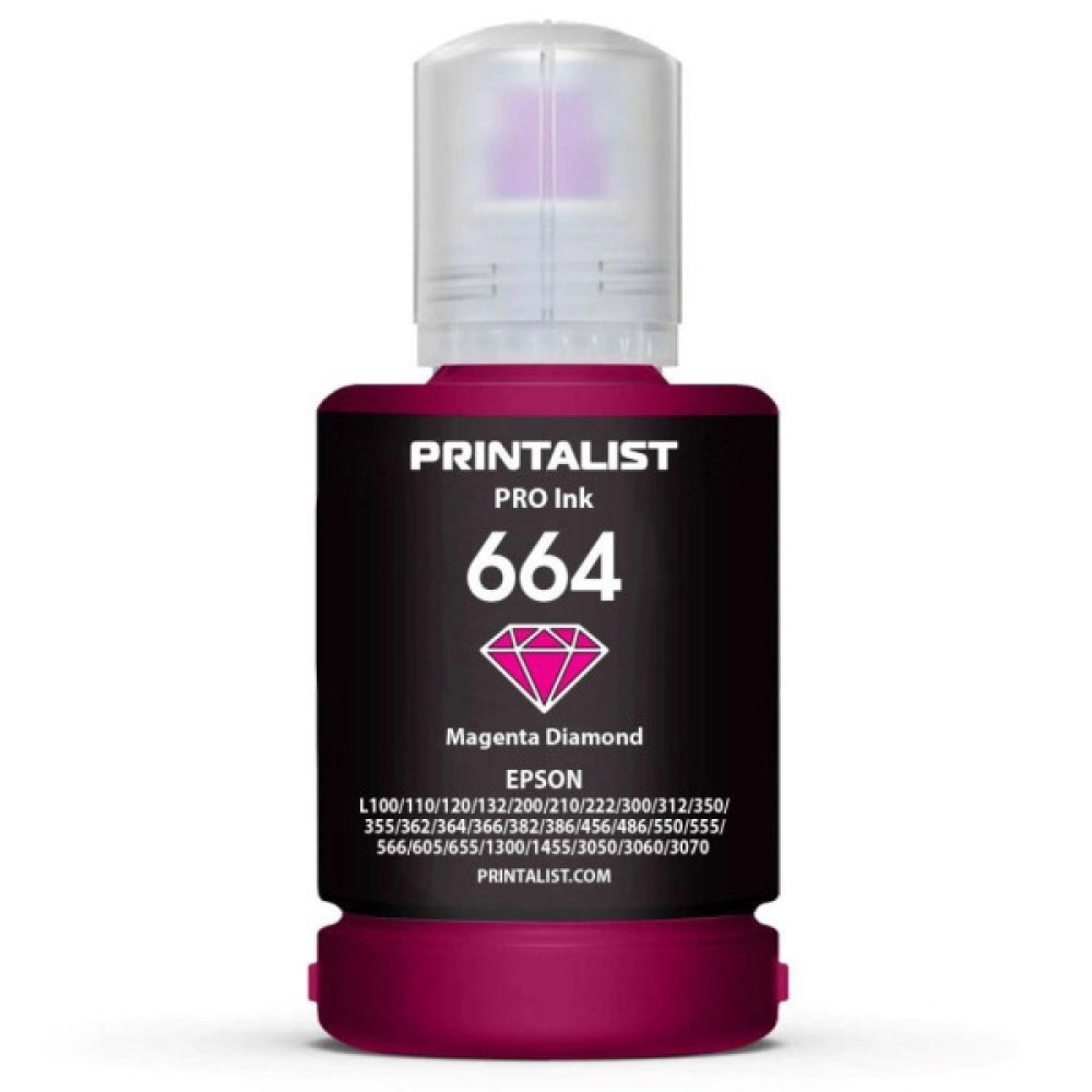 Чорнило Printalist Epson L110/L210/L300 140г Magenta (PL664M) Чорнило Printalist Epson L110/L210/L300 140г Magenta (PL664M)