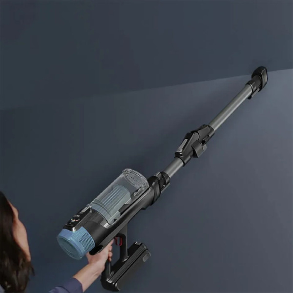 Пилосос Rowenta безпровідний X-Force Flex 14.80 Animal Aqua, 240Вт, вологе прибирання, конт пил -0.65л, автон. робота до 90хв, HEF system 99,9%, чорно-синій