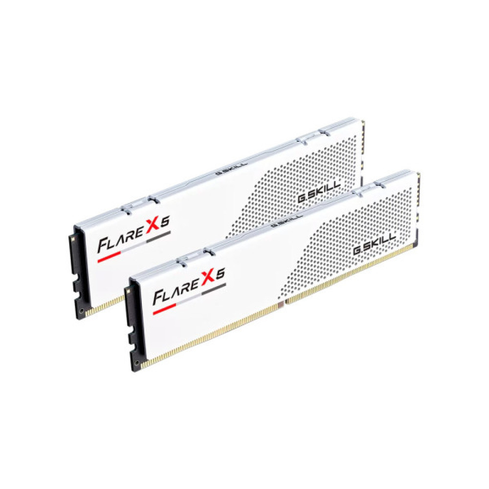 Модуль пам'яті для комп'ютера DDR5 32GB (2x16GB) 6400 MHz Flare X5 Matte White G.Skill (F5-6400J3240G16GX2-FX5W)