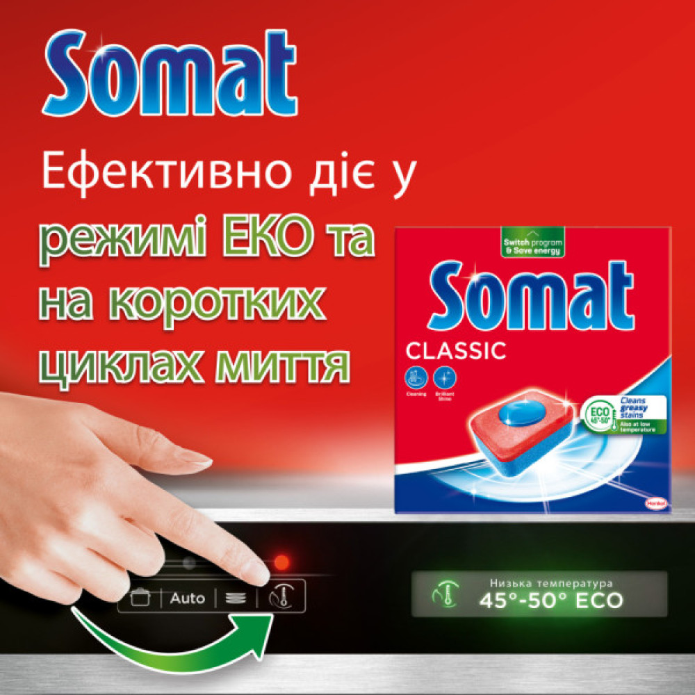 Таблетки для посудомийних машин Somat Classic Power 95+95 шт. (9000101821406)