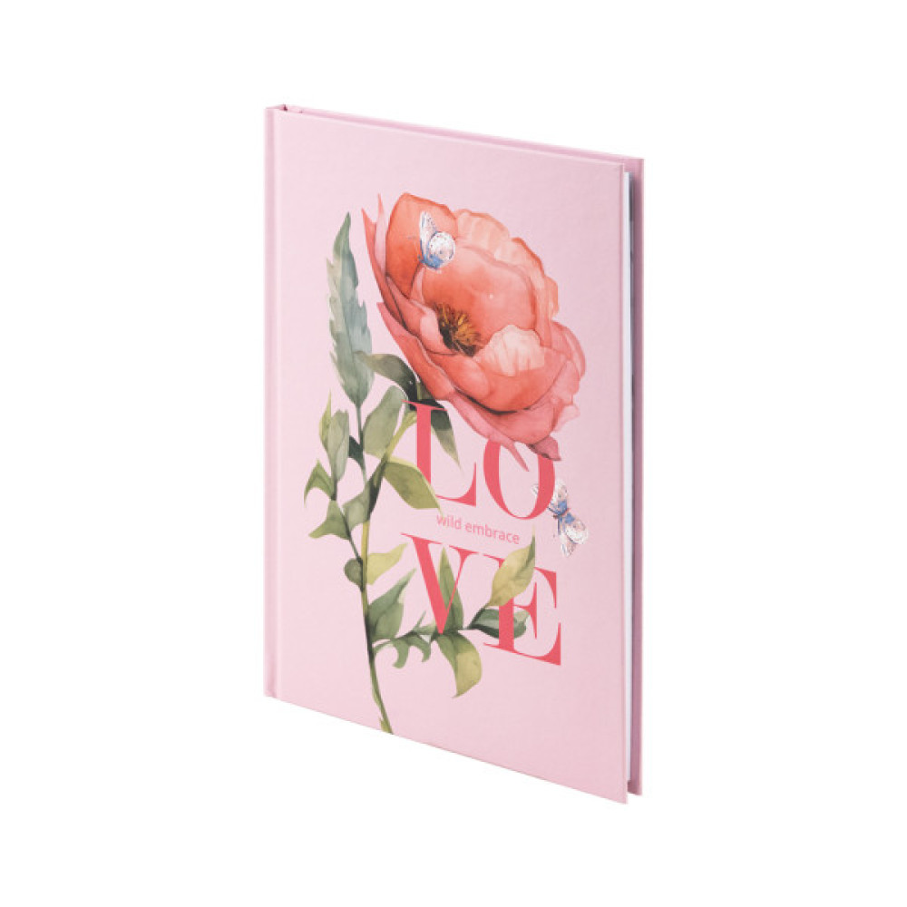 Книга записна Axent Love А5, 96 аркушів, клітинка, тверда обкладинка (8459-6-A)