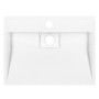 Раковина, умивальник ARDESTO Anna, штучний камінь, прямокут., з отвором для змішувача, без переливу, 500х380х110мм, накладний, білий