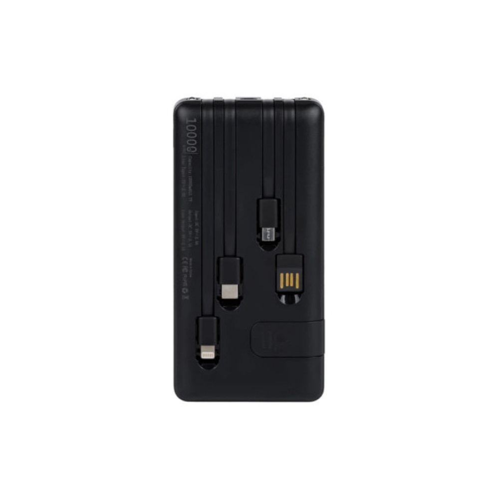Батарея універсальна AURA NRG10 10000 mAh Black (PBANRG10B)