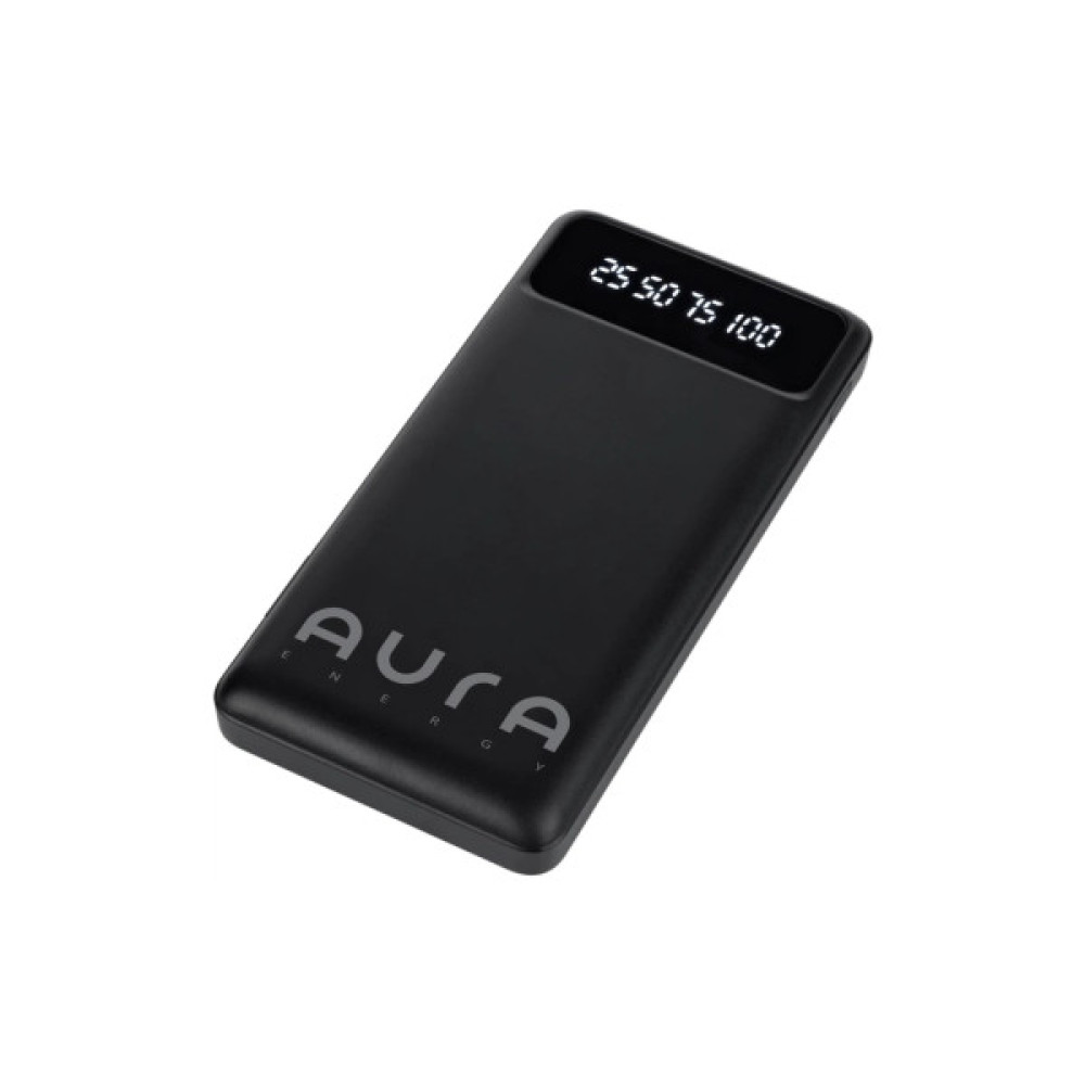 Батарея універсальна AURA NRG10 10000 mAh Black (PBANRG10B)