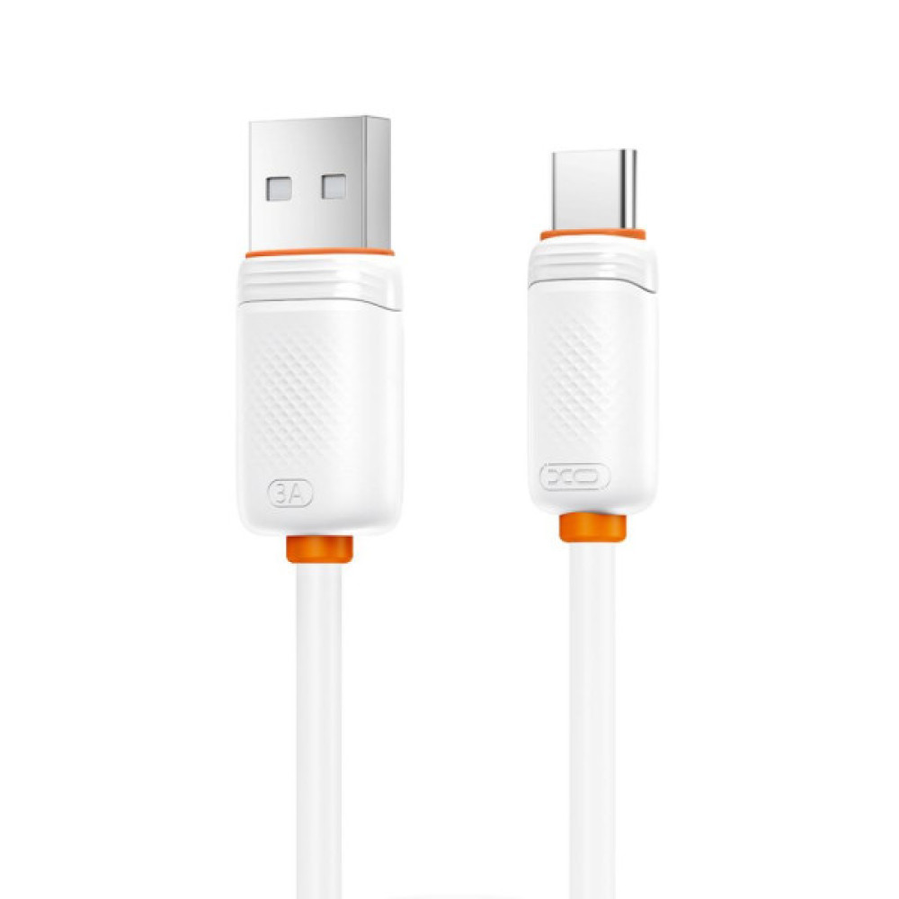 Дата кабель USB 2.0 AM to USB-C 1.0m 3A white XO (XO-CB-300UC-WH)